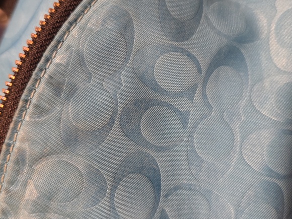 Coach. Signature Nylon Backpack in vibrant Blue and Pink. GUC. - Picture 14 of 14